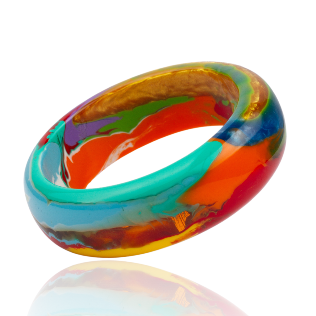 Sobral - Multi-Colour "PB24" Solid Resin Bangle ( 003813 )