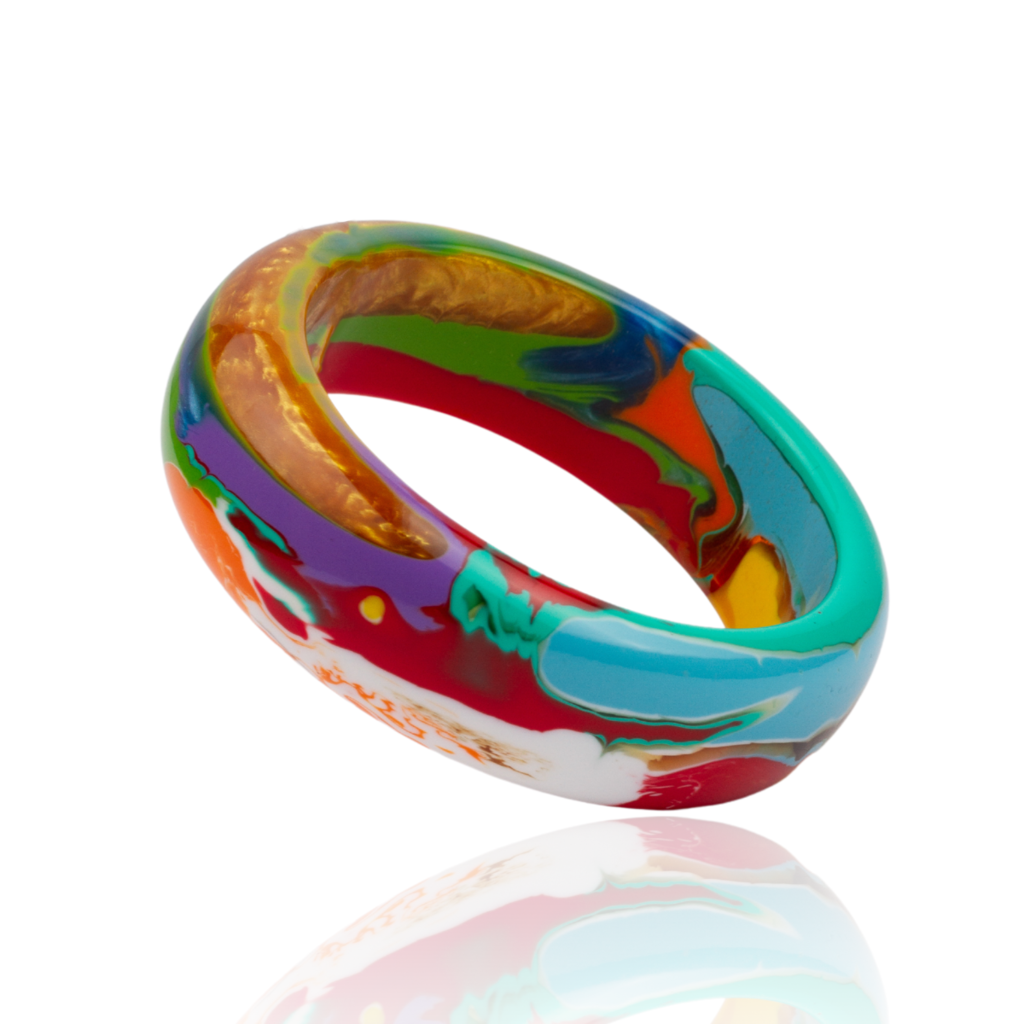 Sobral - Multi-Colour "PB24" Solid Resin Bangle ( 003813 )