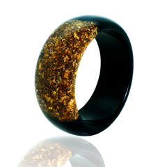 Sobral - Metalique Orlando "Técnica PB34" Black Resin Solid Bangle ( 004102 )