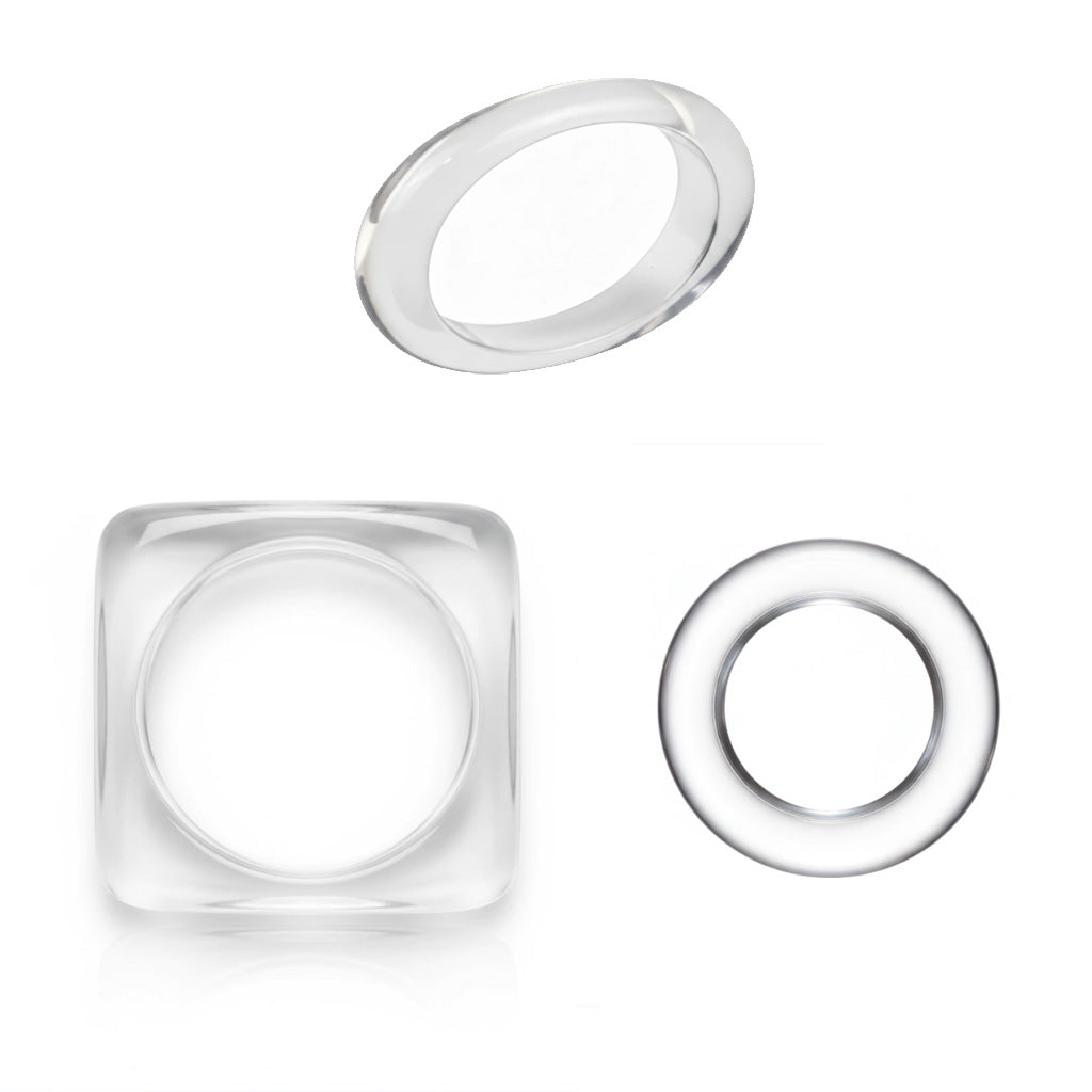 Sobral - Studio "Stacker " 3 Cristal Resin Solid Bangle Set ( 005161 )