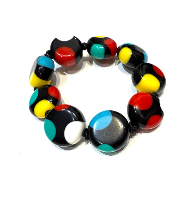 Sobral - Dots "Mini Dots" Multi Colour Elasticated Resin Bracelet ( 000000 )