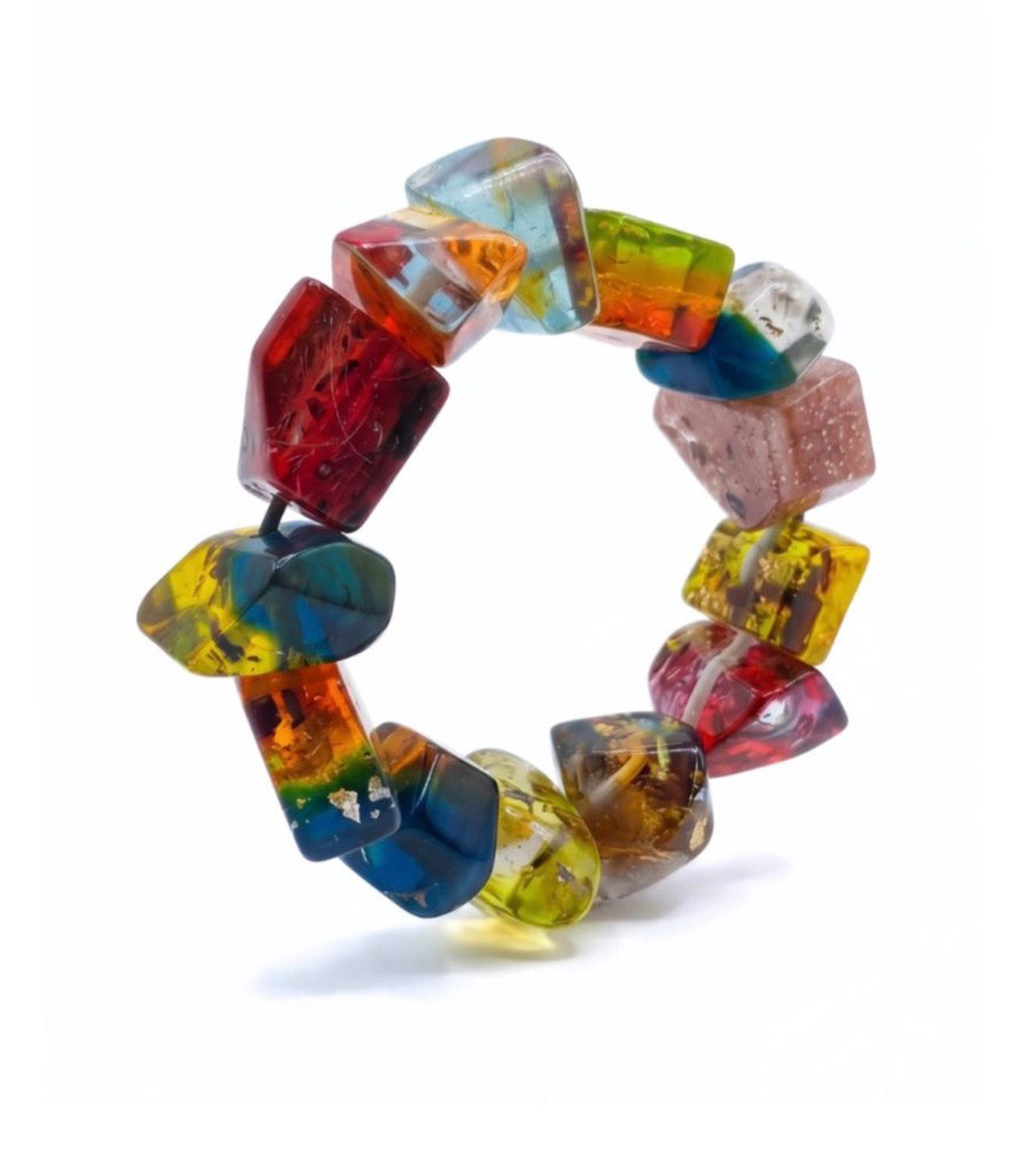 Sobral - Sobralita "Indian-ita" Studio Creation Elasticated Resin Bracelet ( 000000 )