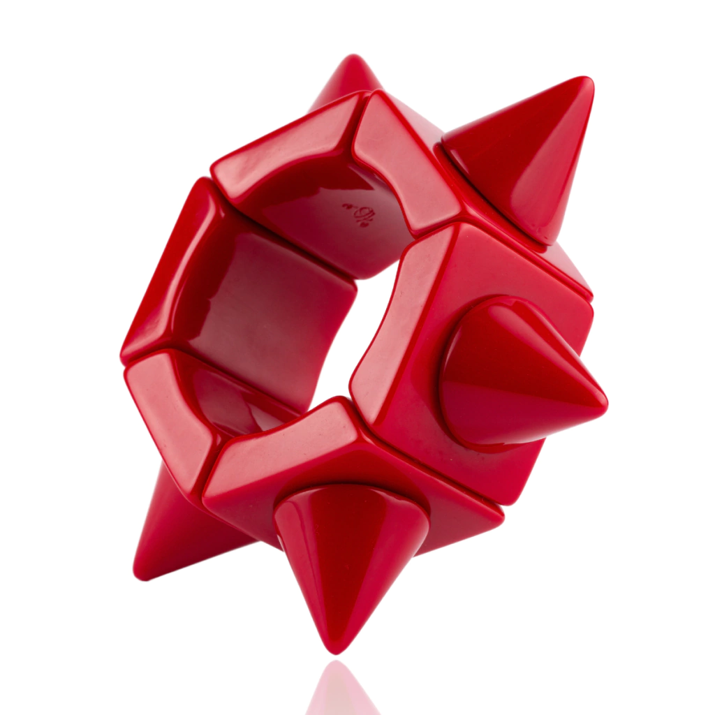 Sobral - Mix 2023 "Sabrina KL" Red Resin Bracelet ( 002893 )