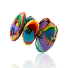 Sobral - Multi-Colour "Wassily" Elasticated Resin Bracelet ( 003716 )