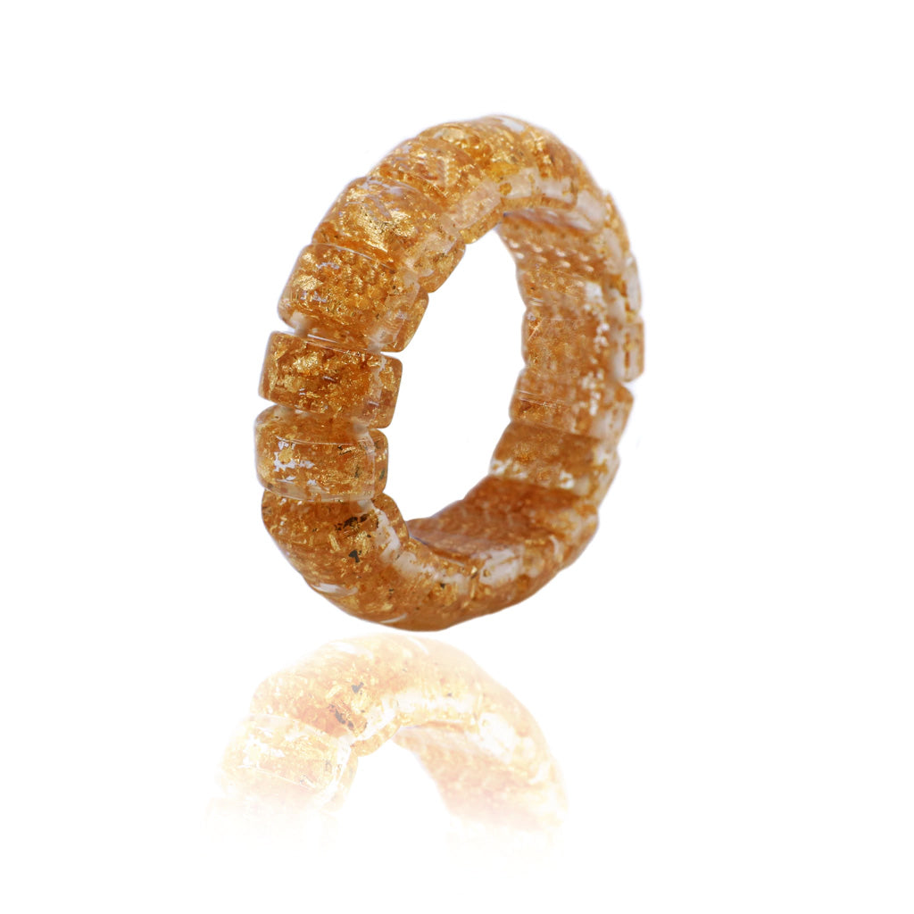 Sobral - Metalique "Small Squares" Elasticated Bracelet ( 003810 )