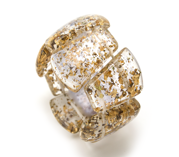 Sobral - Metalique "Rimla" Darker Tones Elasticated Bracelet ( 004498 )