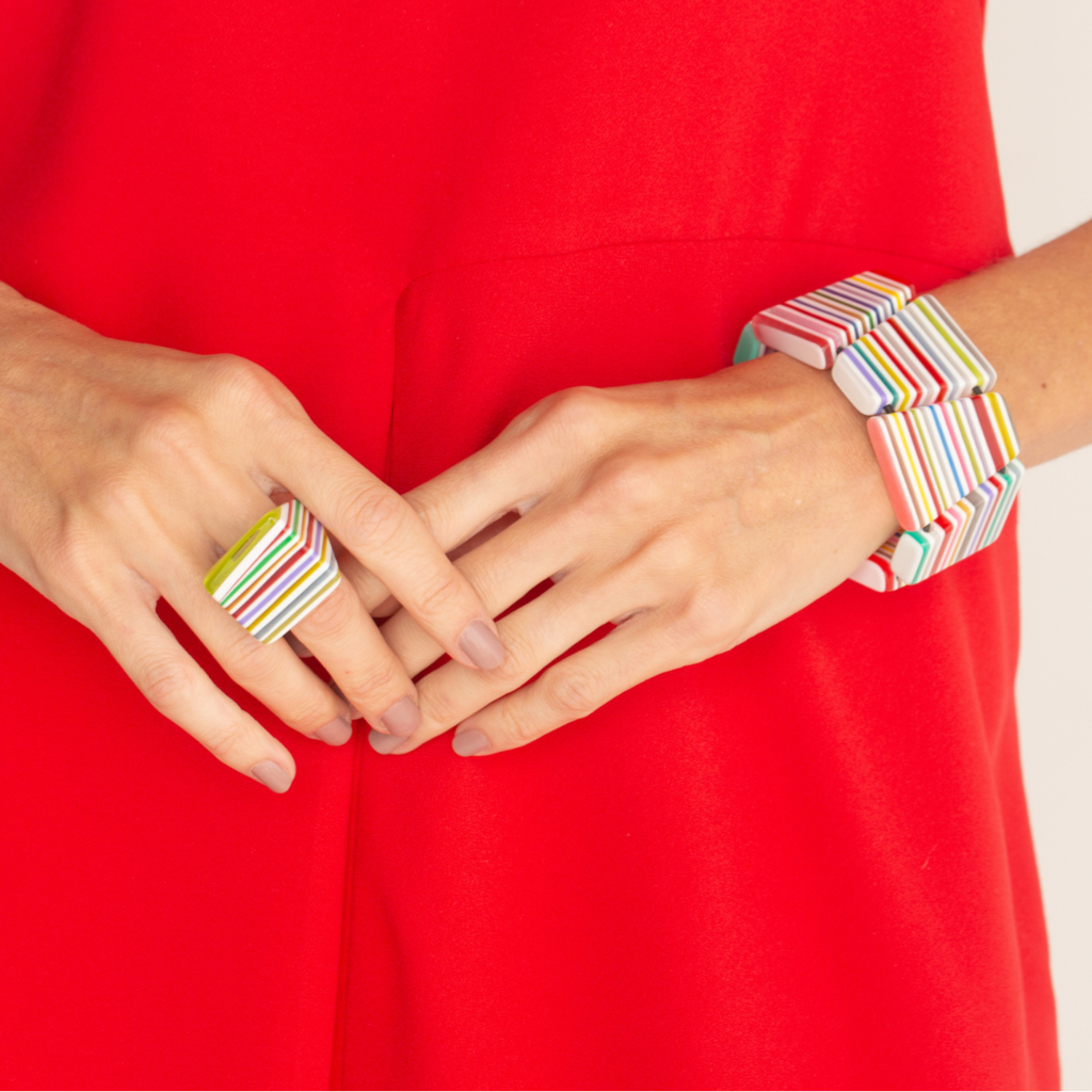 Sobral - Candy Pop "Fizz" Elasticated Resin Bracelet ( 005398 )