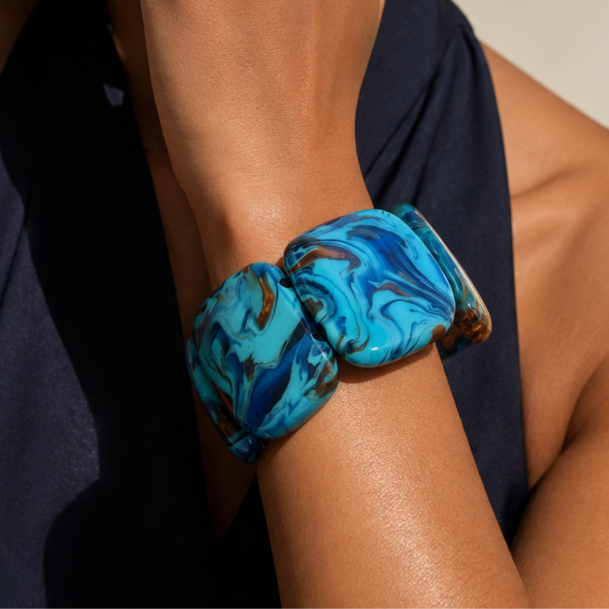 Sobral - Noite Estrelada "Margo" Resin Bracelet ( 005443 )