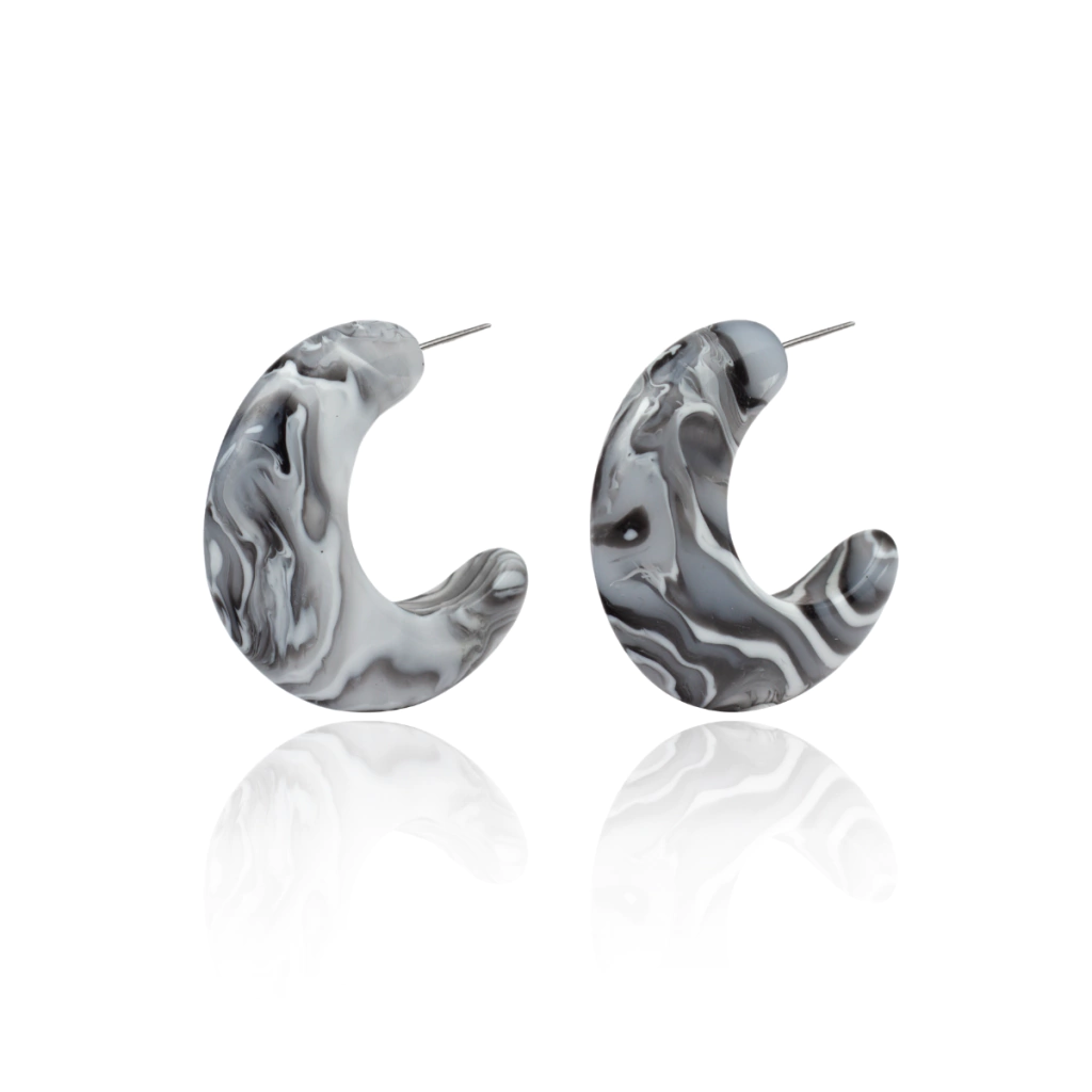 Sobral - Onda Gelo "Vibracao" Resin Earrings ( 005419 )