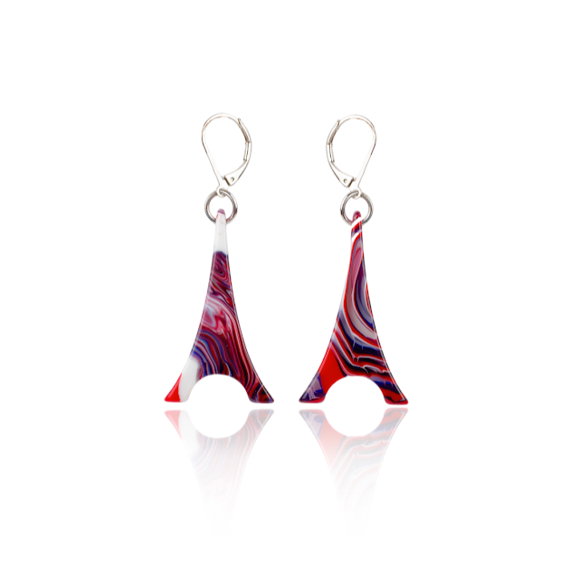 Sobral - Marianne "Eiffel Tower" Resin Earrings ( 001750 )
