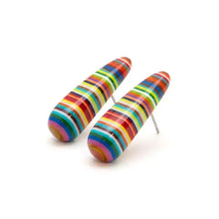Sobral - Pop Art "Guarani" Resin Earrings ( 004858 )