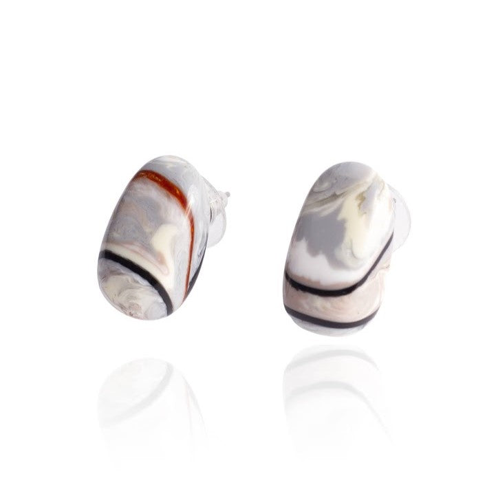 Sobral -  Lágrima D'or "New Habilis" Pollock Resin Earrings ( 005261 )