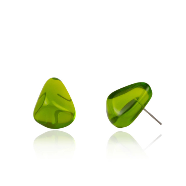 Sobral - Mix 2023 "Pequeno Diamante" Cana Cristal Resin Earrings ( 003600 )