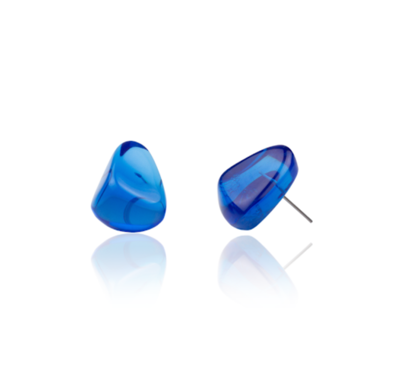 Sobral - Mix 2023 "Pequeno Diamante" Royal Cristal Resin Earrings ( 003600 )