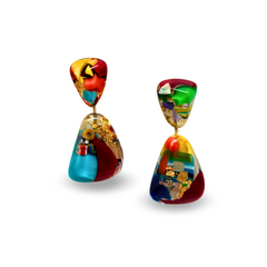 Sobral - Past Present "Duplo Sentido" Resin Earrings ( 003601 )
