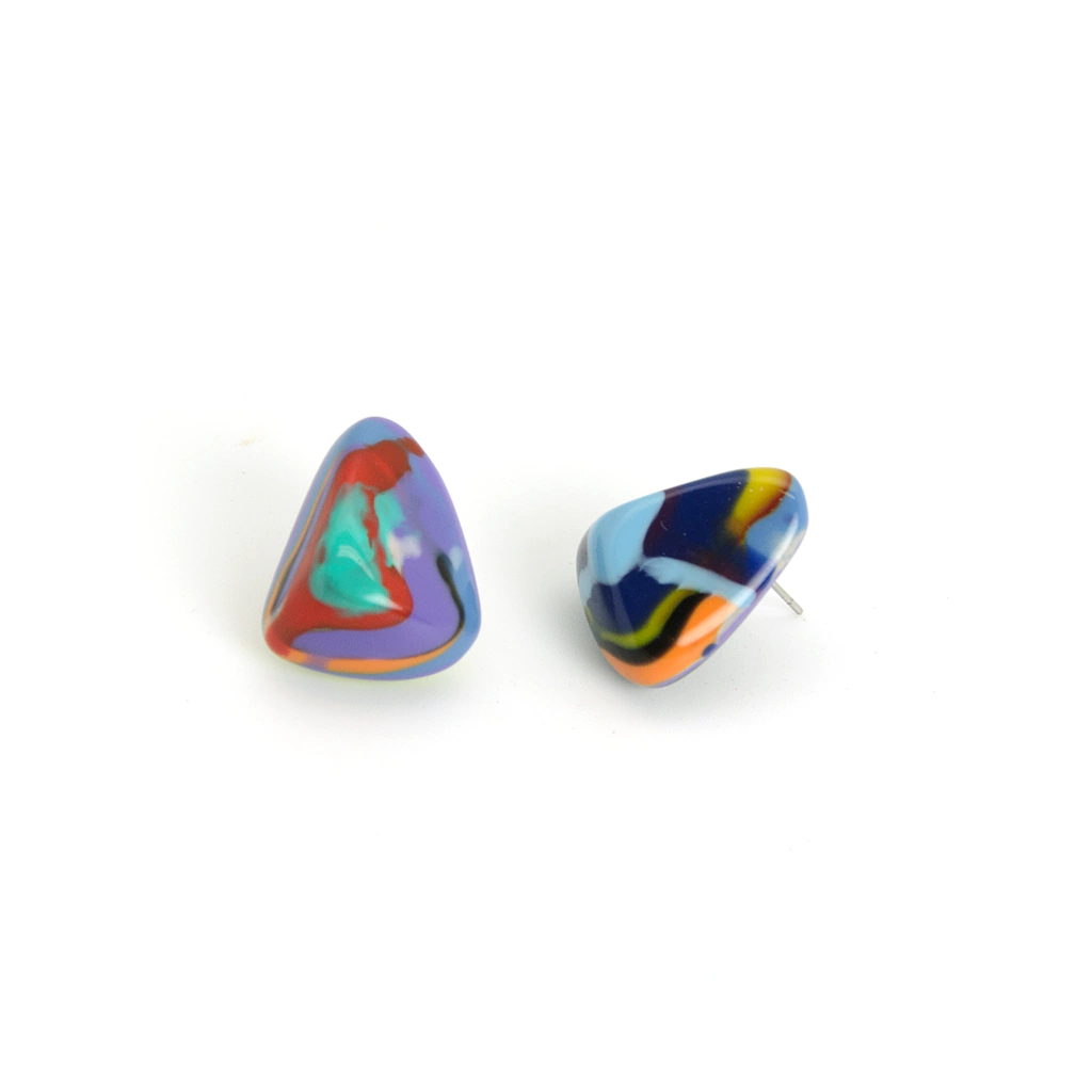 Sobral - Multi-Colour "Nina" K Resin Earrings ( 003610 )