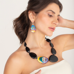 Sobral - Multi-Colour "Inusitado" K Resin Earrings ( 004195 )