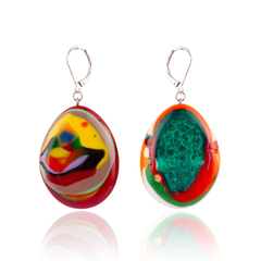 Sobral - Multi-Colour "Inusitado" K Resin Earrings ( 004195 )