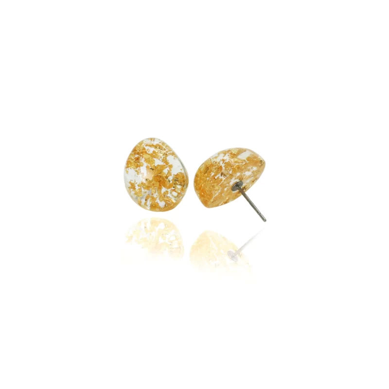 Sobral - Metalique "Xenia" Resin Earrings ( 004447 )