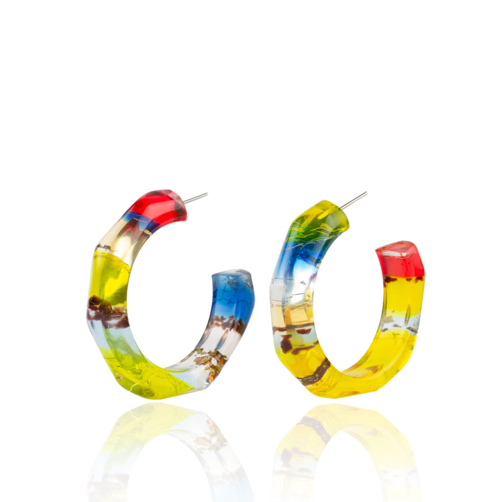 Sobral - Sobralita "Itaoca" Resin Earrings ( 005378 )