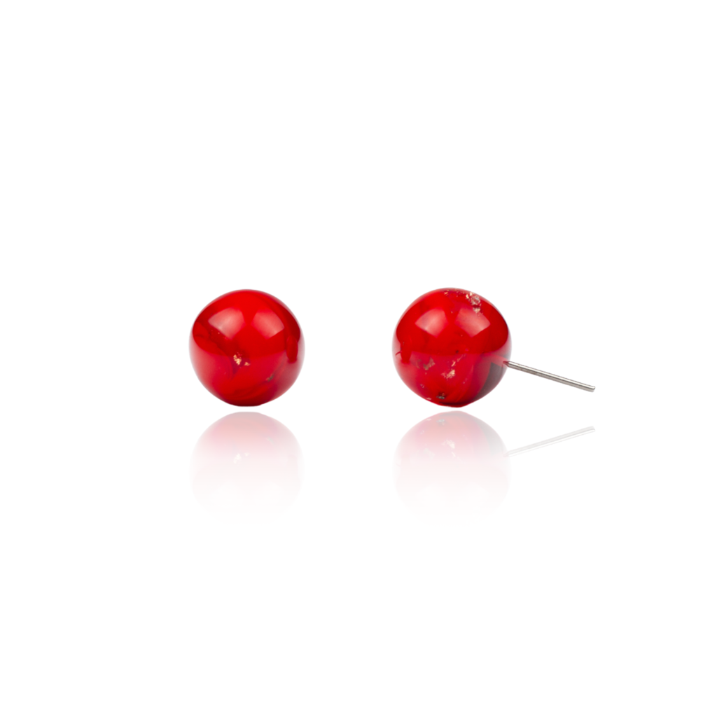 Sobral - Planets "Orbitalis" Marte Resin Earrings ( 005456 )
