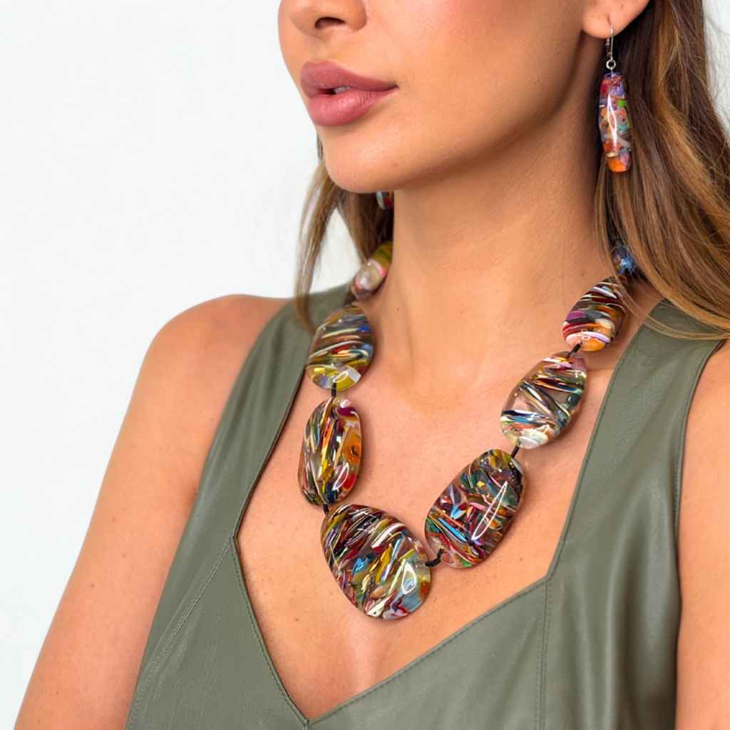 Sobral - Baru "Andy" Resin Earrings ( 005468 )