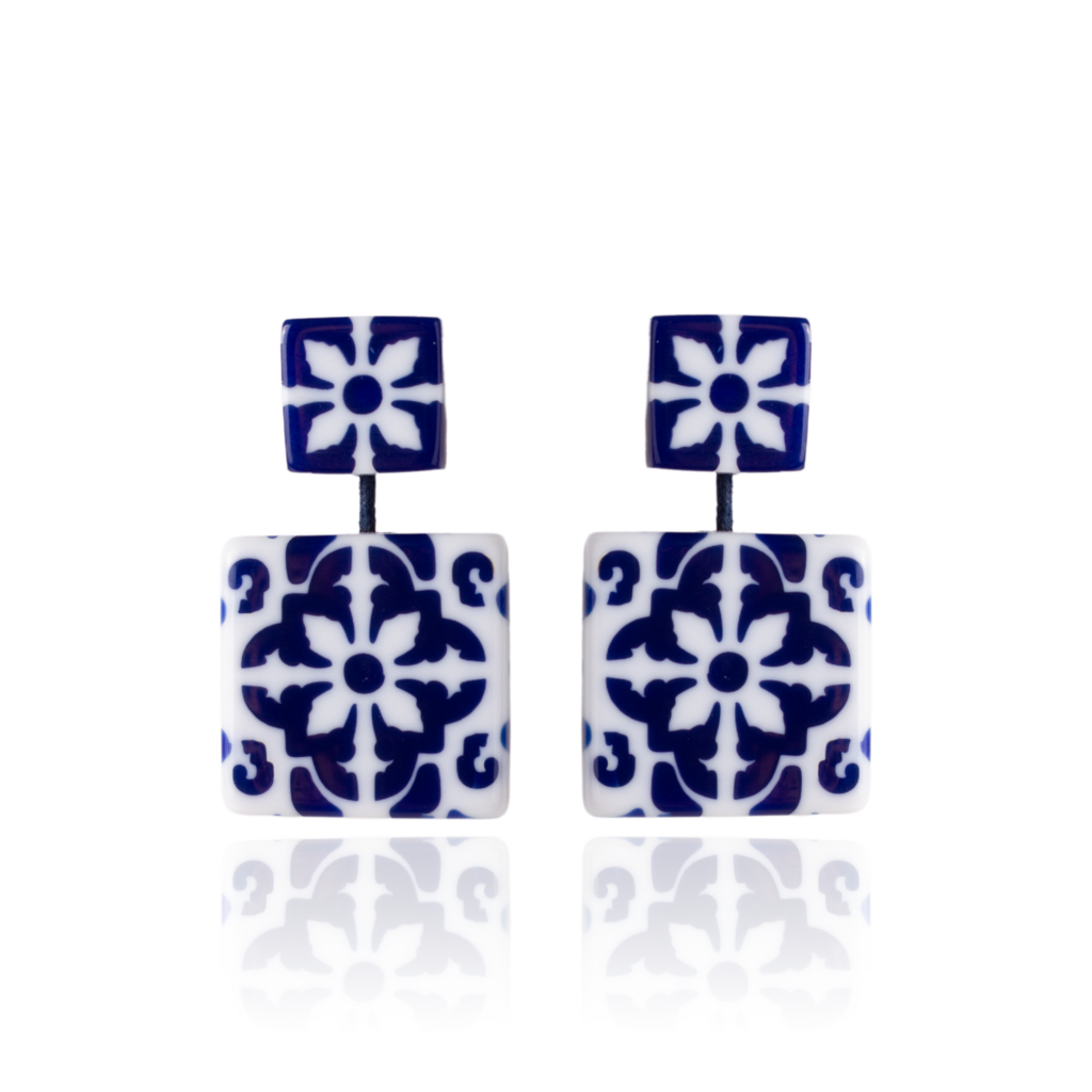 Sobral - Lisboa "Belém " Resin Earrings ( 005474 )