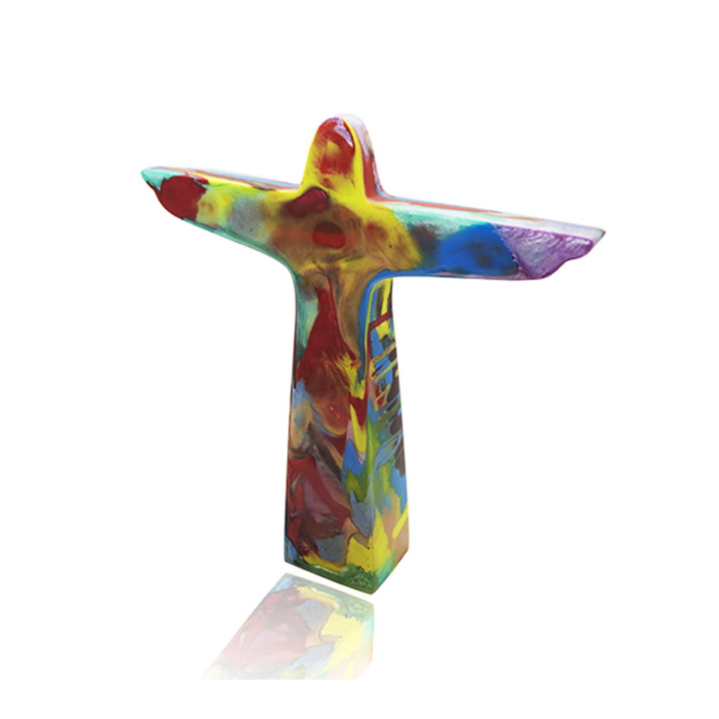 Sobral - Landmark "Cristo" Multi-Colour Pollock Small 11cm Statue Ornament ( 000000 )