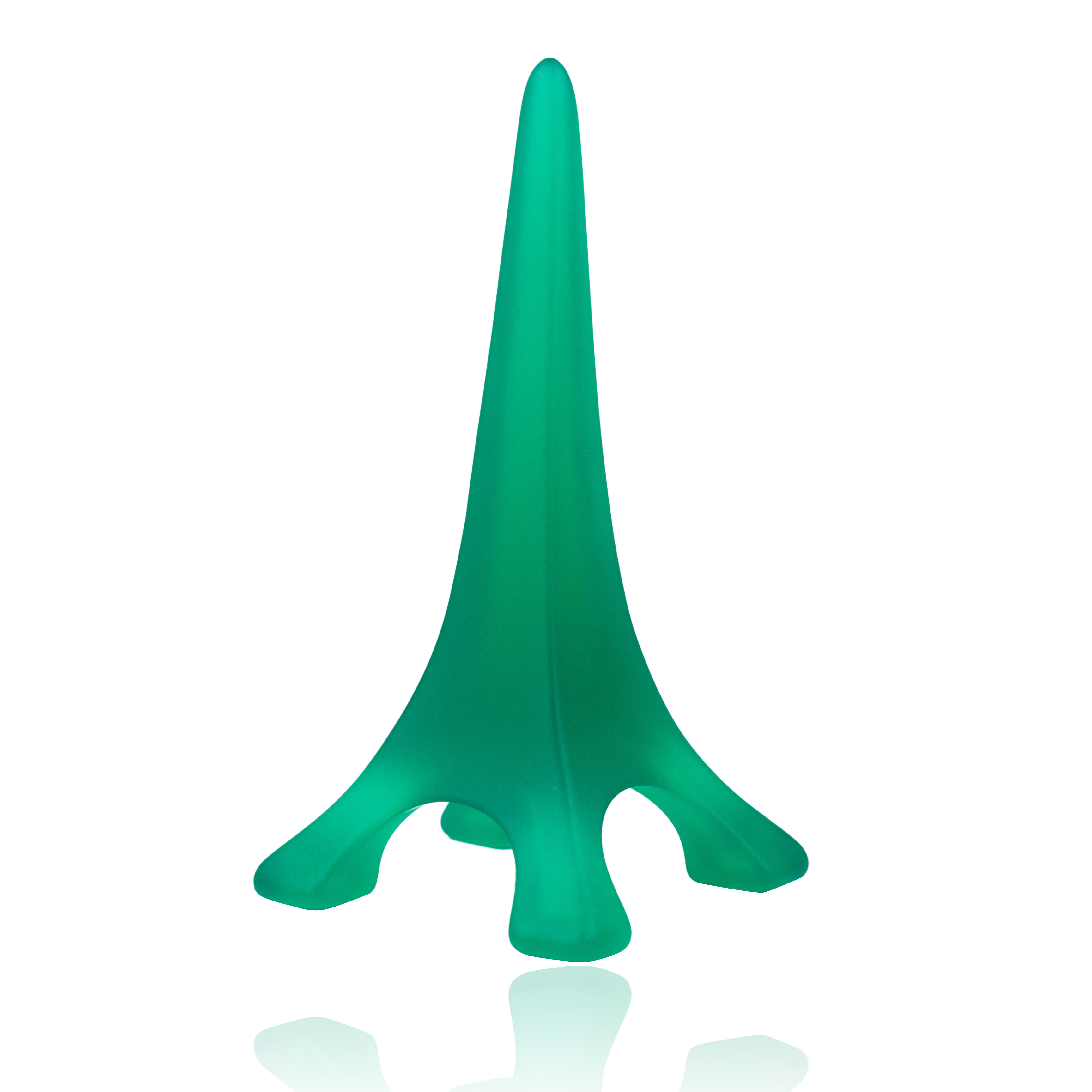 Sobral - Landmark "Eiffel Tower" Green Frost Large 18cm Statue Ornament ( 000745 )