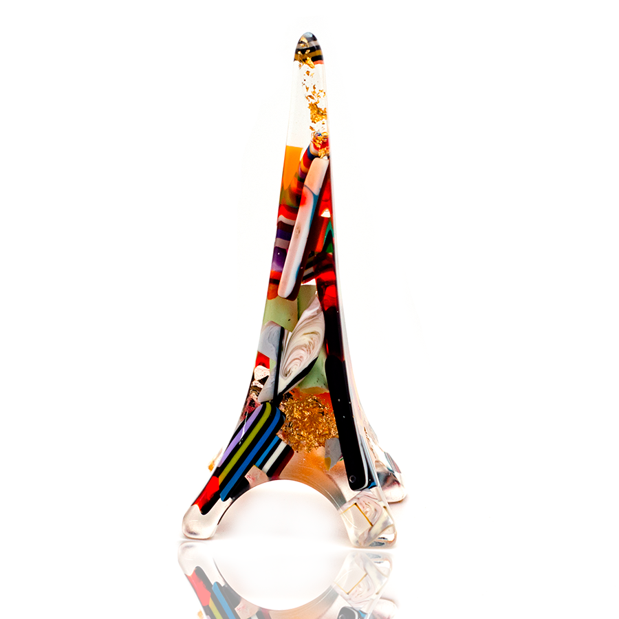 Sobral - Landmark "Eiffel Tower" Past Present Medium 14cm Statue Ornament ( 003290 )
