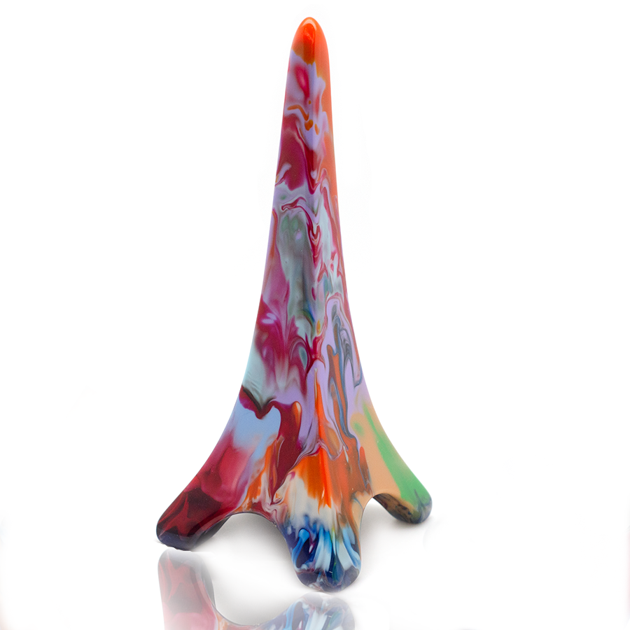 Sobral - Landmark "Eiffel Tower" Multi-Colour Pollock Small 9cm Statue Ornament ( 004424 )
