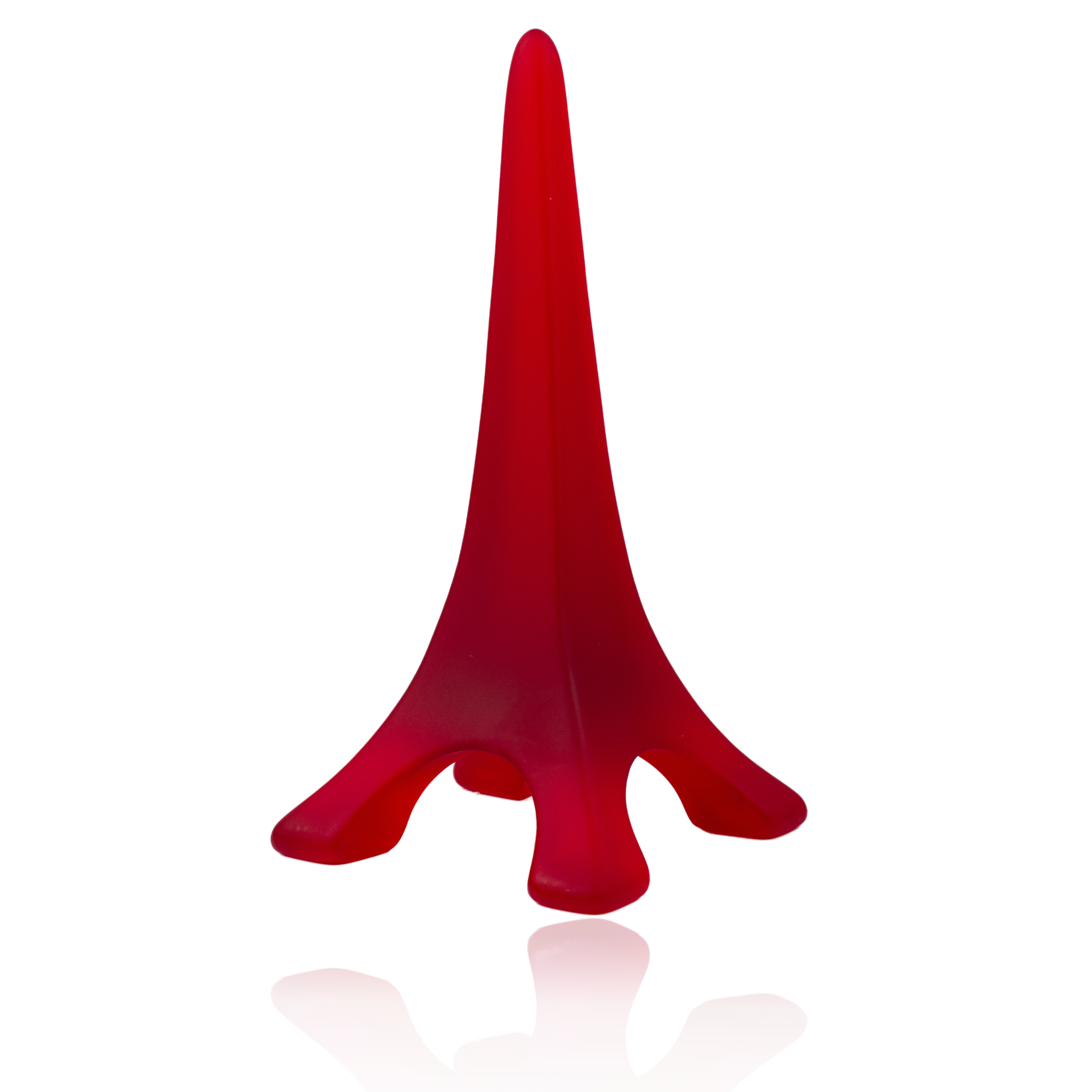 Sobral - Landmark "Eiffel Tower" Red Frost Medium 14cm Statue Ornament ( 000744 )