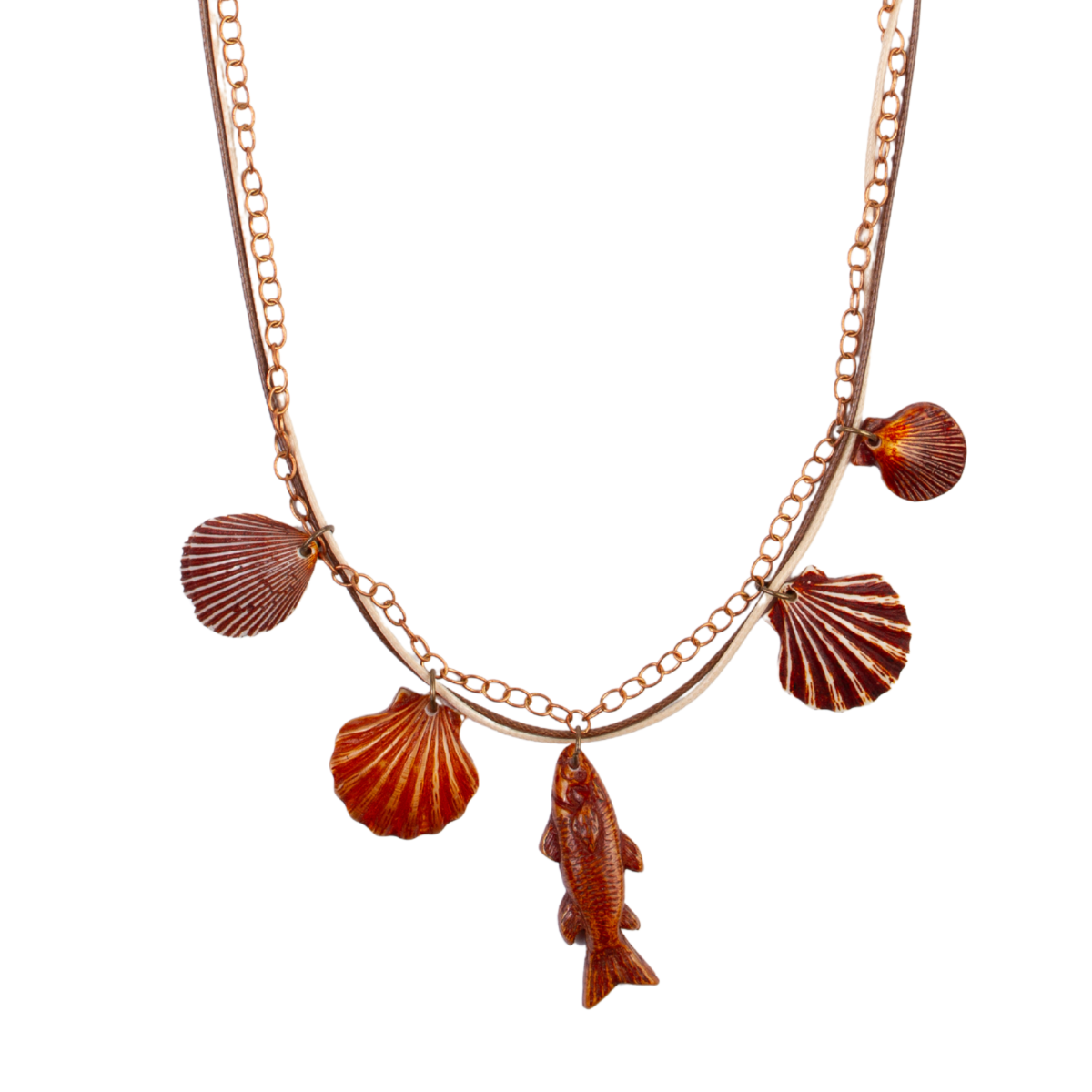 Sobral - Búzios "Praia de Geribá" Resin Necklace ( 000000 )