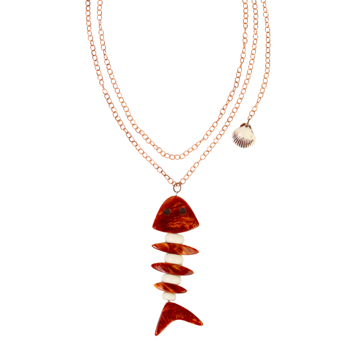 Sobral - Búzios "Praia dos Ossos" Resin Necklace ( 000000 )