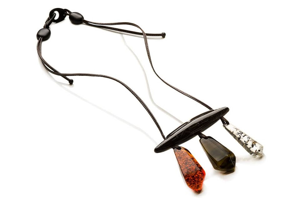 Sobral - Médio "Agudo" Studio Creation Resin Necklace ( 000000 )