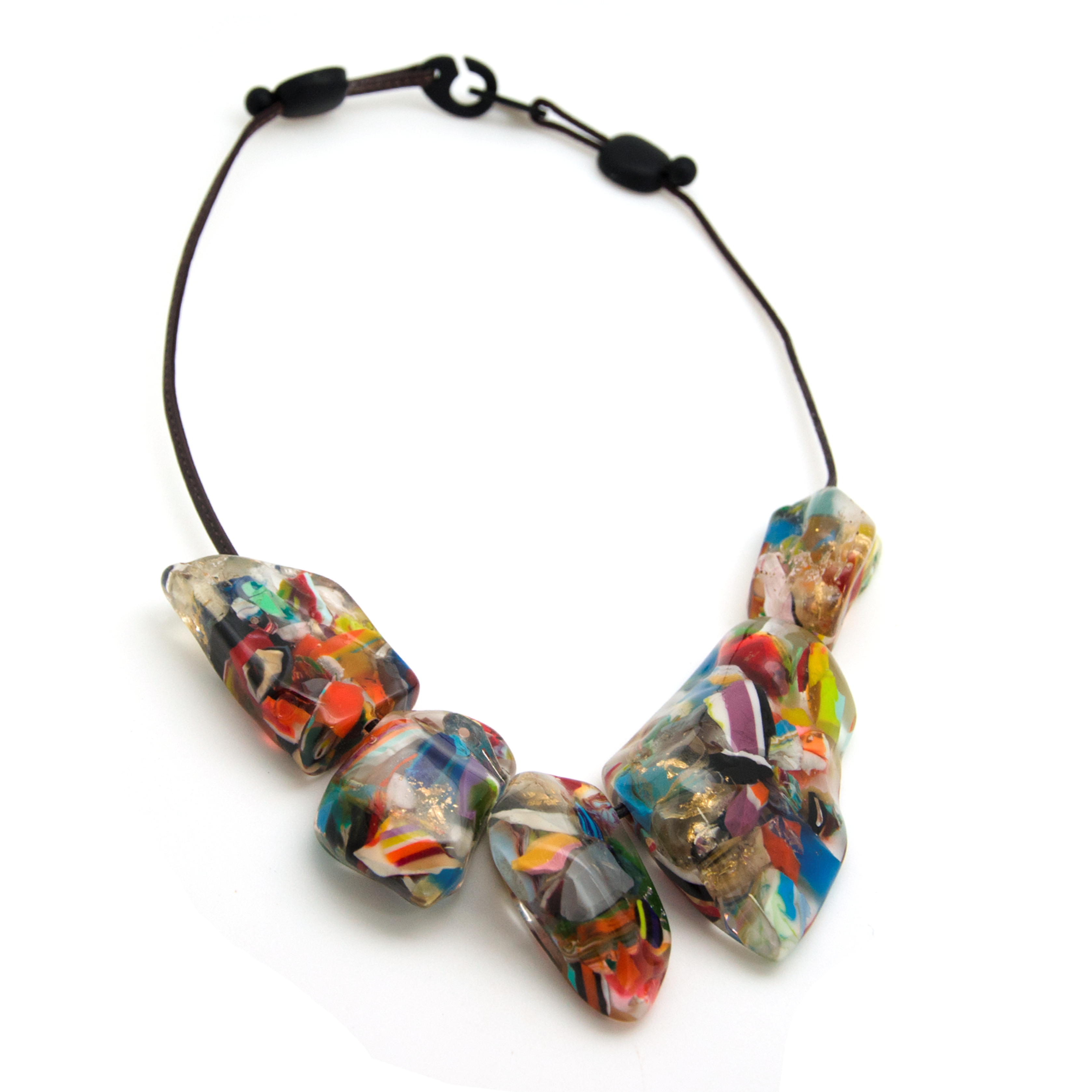 Sobral - Past Present "Clave" Studio Creation Resin Necklace ( 000000 )