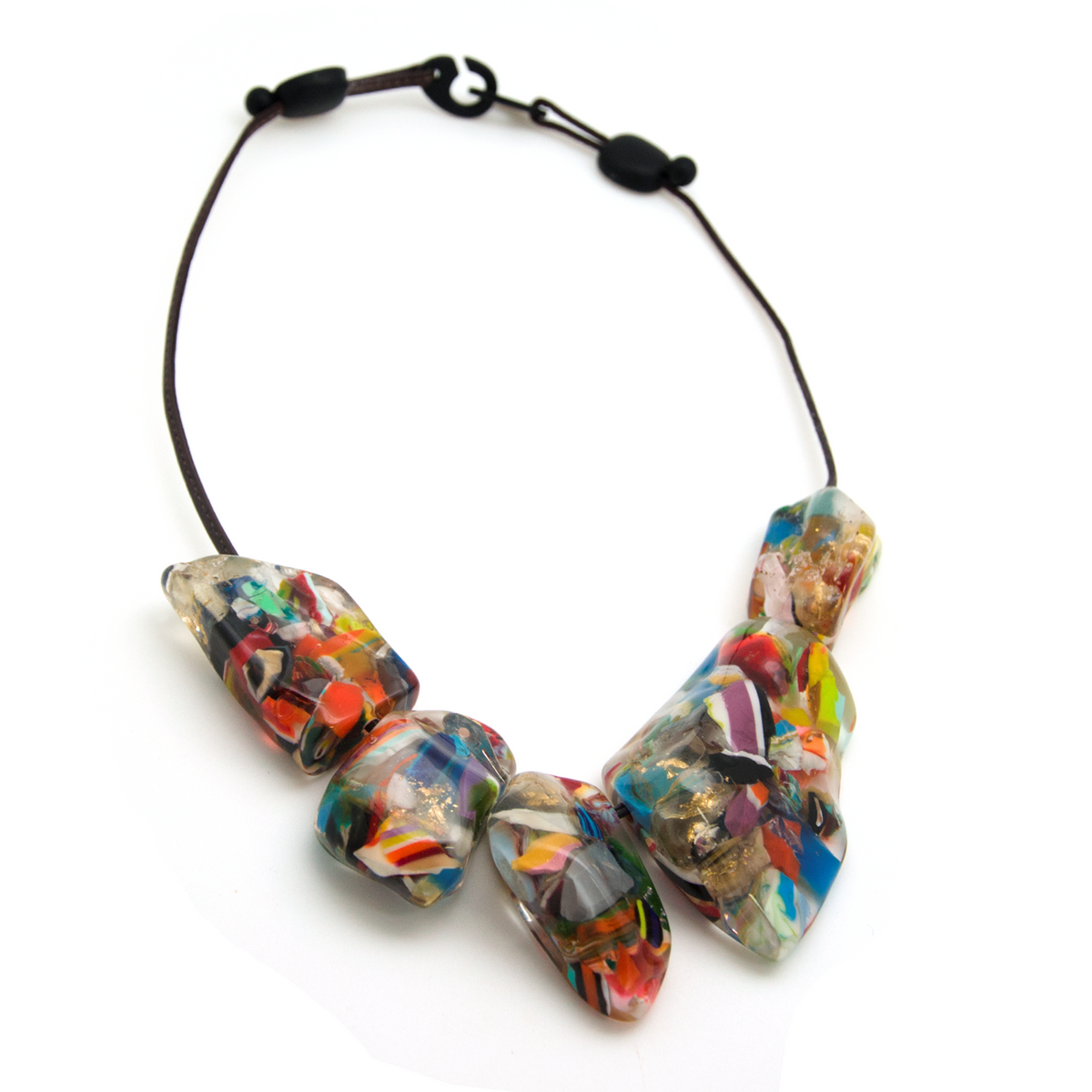 Sobral - Past Present "Clave" Studio Creation Resin Necklace ( 000000 )
