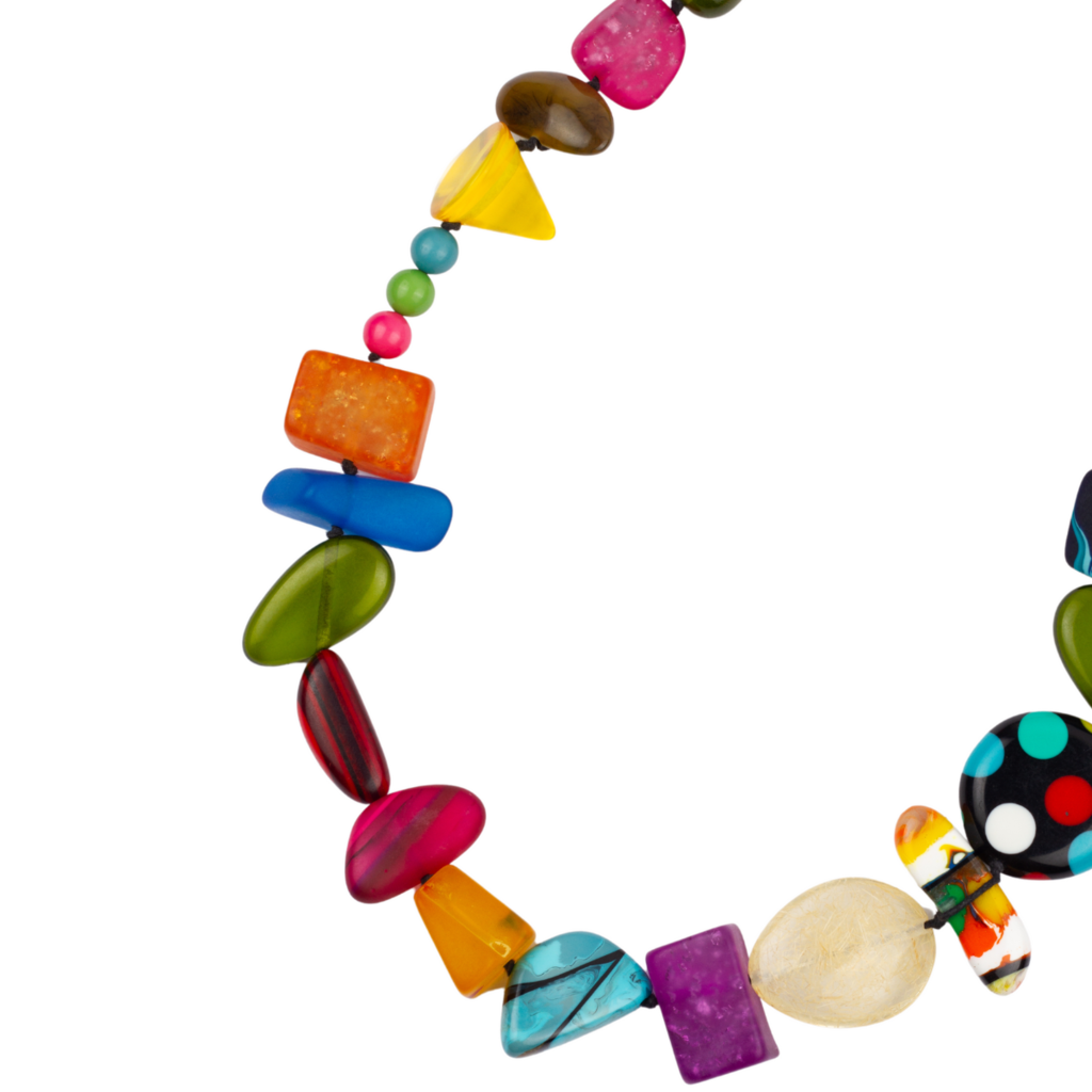 Sobral - Indiana "Mix Multicor" Resin Necklace ( 000033 )
