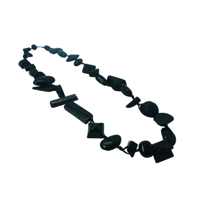 Sobral - Indiana "Noir" Black Mix 70cm Resin Necklace ( 000033 )