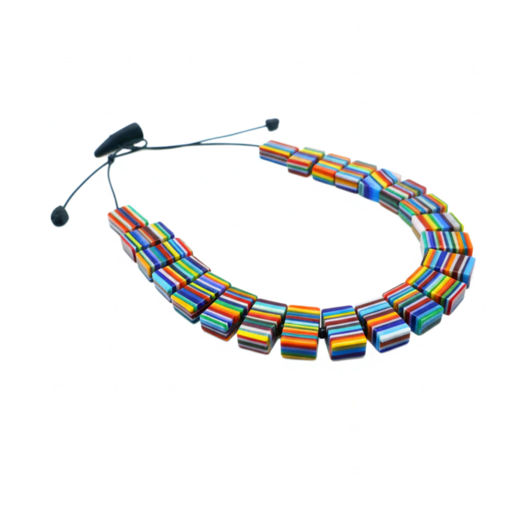 Sobral - Pop Art "Rachel" Resin Necklace ( 000034 )