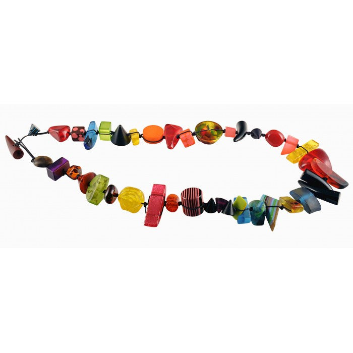 Sobral - Indiana "Aventuras" Mix Multicor 110cm Resin Necklace ( 000038 )
