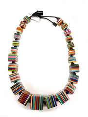 Sobral - Pop Art "K" Multi Cubes Resin Necklace ( 003624 )