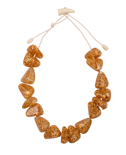 Sobral - Metalique "Diamond" Resin Necklace ( 003656 )