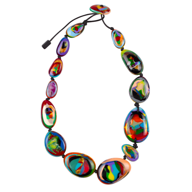 Sobral - Multi-Colour "Gaby" K.Polido Resin Necklace ( 004053 )