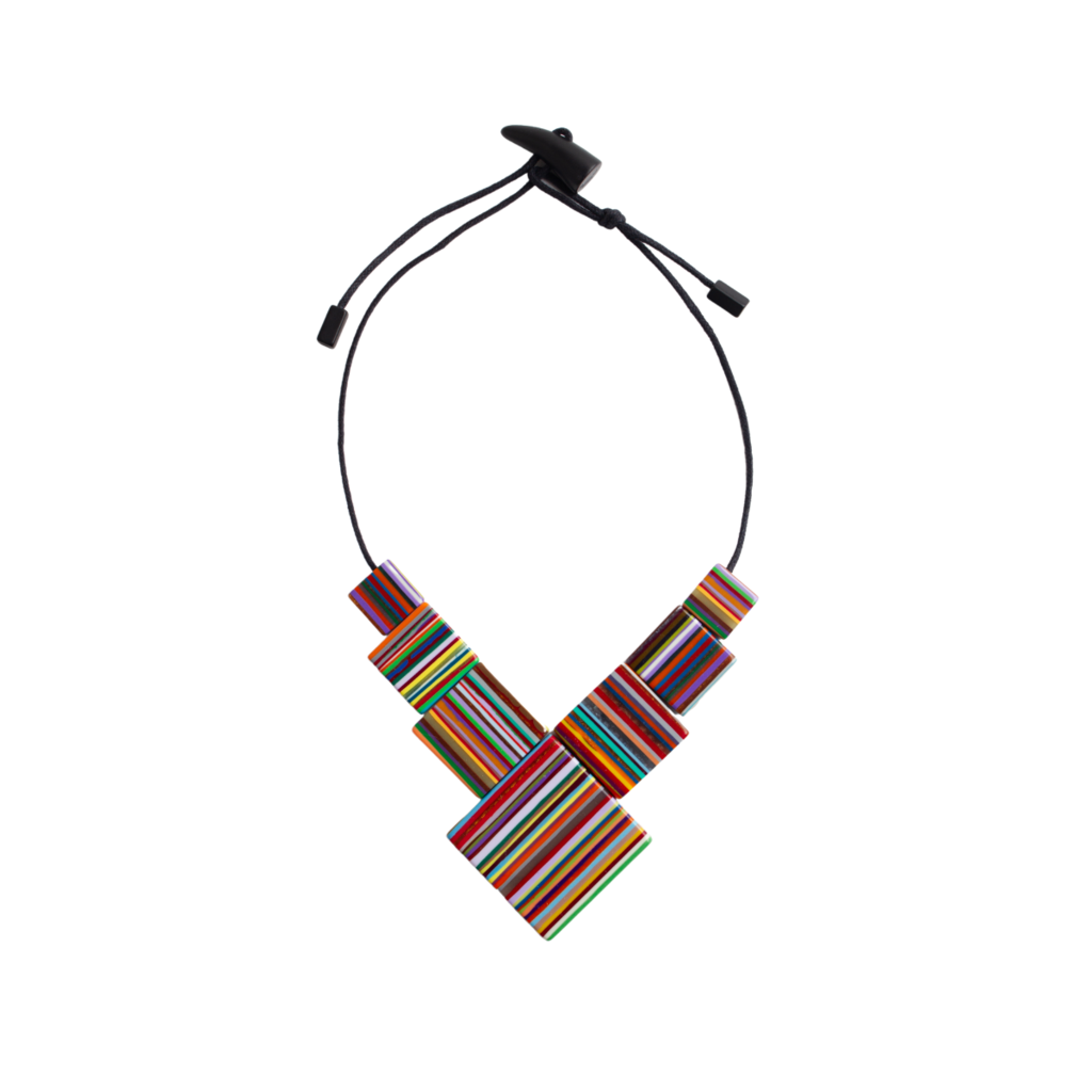 Sobral - Pop Art "Jackson" Resin Necklace ( 004295 )