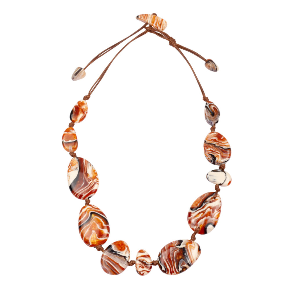 Sobral - Carmelo "Onda Lisi" Resin Necklace ( 004578 )