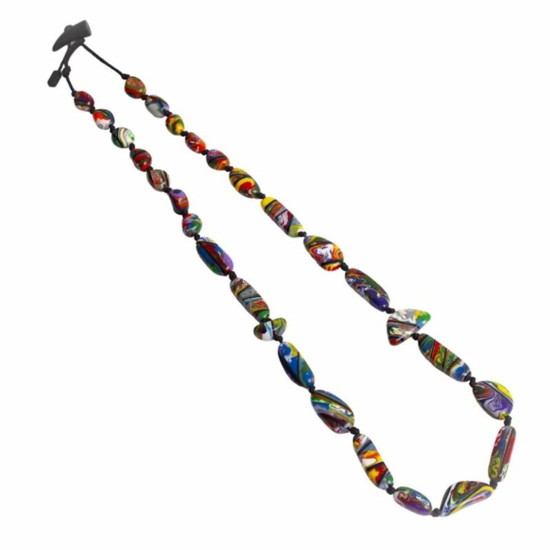 Sobral - Multi-Colour "New Habilis" Pollock Resin Necklace ( 005259 )