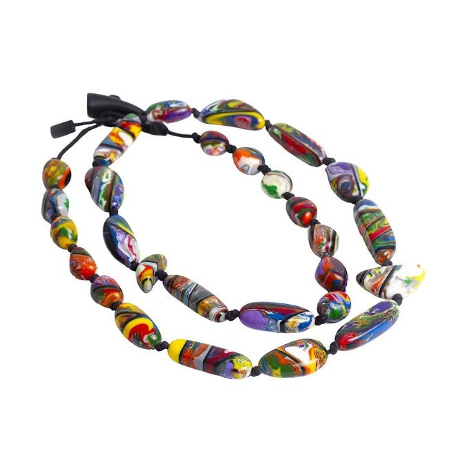 Sobral - Multi-Colour "New Habilis" Pollock Resin Necklace ( 005259 )