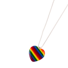 Sobral - Pop Pride "Heart" Resin AG Sliver Necklace ( 005314 )