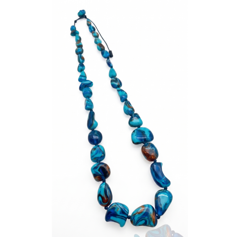 Sobral - Noite Estrelada "Wave" Resin Necklace ( 005327 )